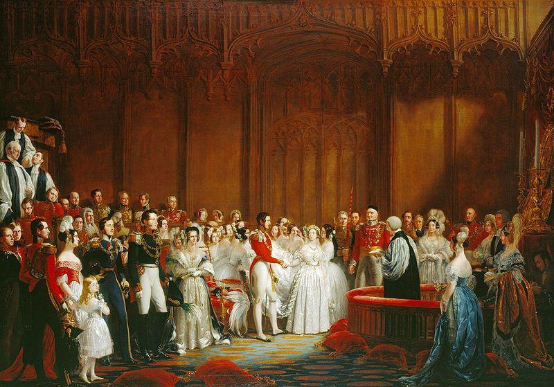 George Hayter The Marriage of Queen Victoria Sweden oil painting art